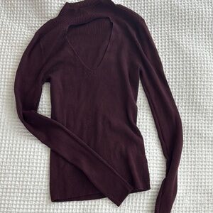 Express Deep Maroon Women's Sweater